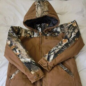 Mens Legendary Whitetails Heavy weight Quilted Insulated Jacket Realtree Size LG